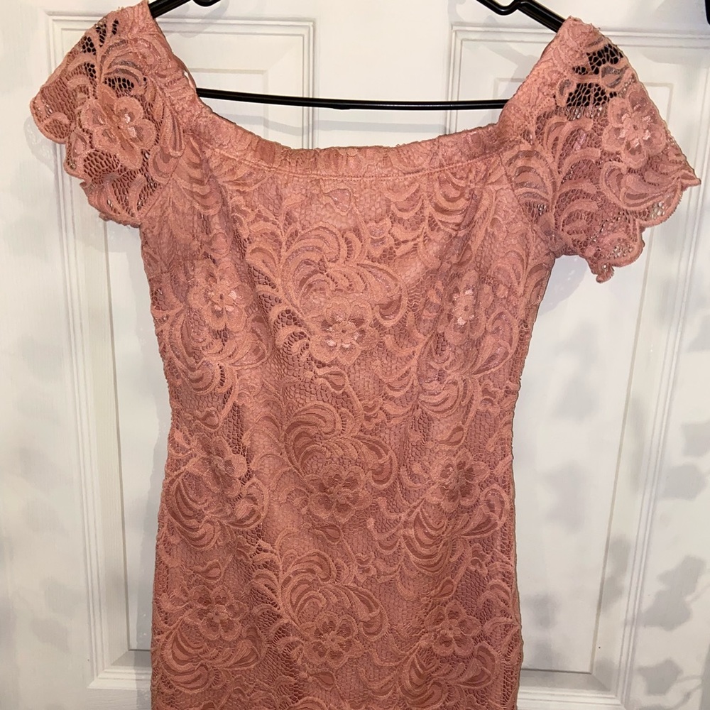Rue21 Fitted Pink Dress